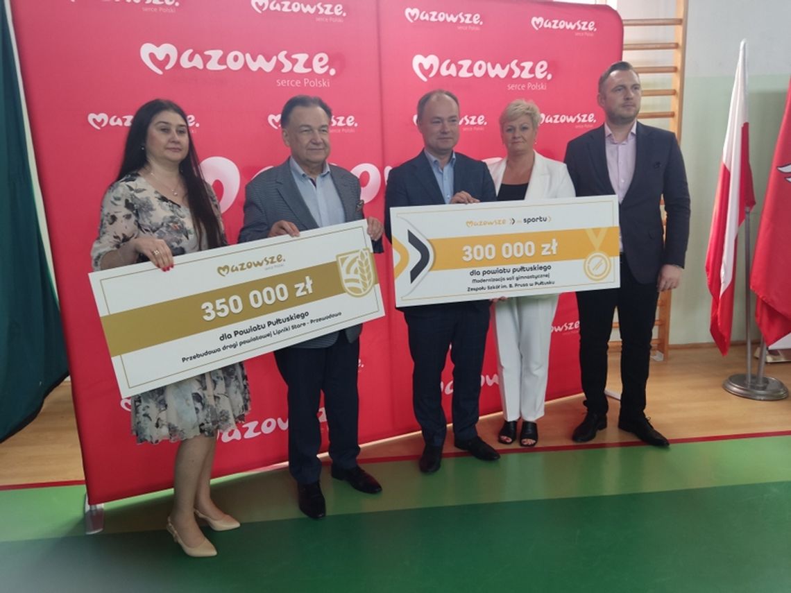 Kasa na przebudowę drogi i modernizację sali gimnastycznej