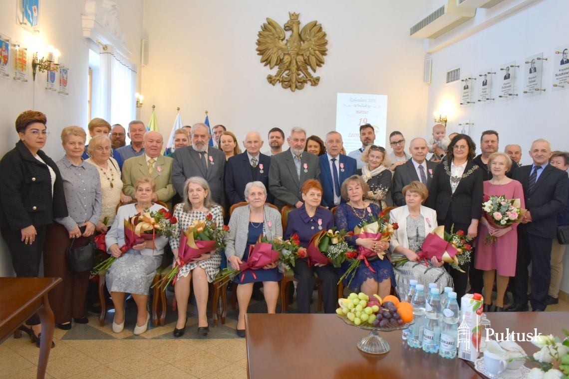 Kolejne małżeńskie jubileusze w Urzędzie Miejskim w Pułtusku