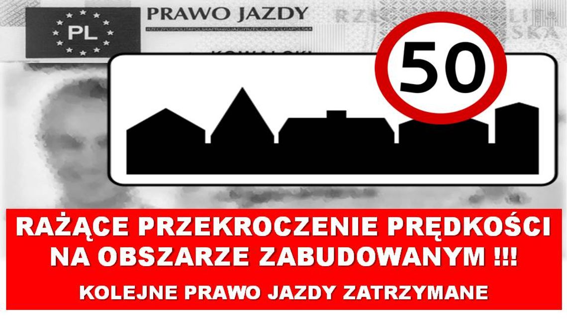 Kolejne prawko zatrzymane za prędkość