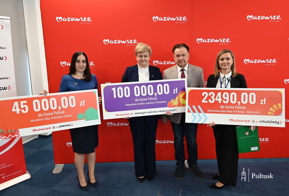 Kolejne wsparcie dla sołectw w Gminie Pułtusk