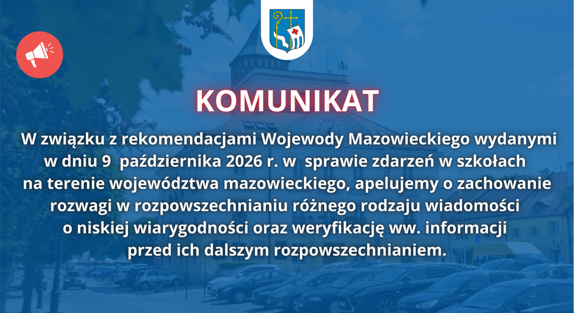 Komunikat Urzędu Miejskiego