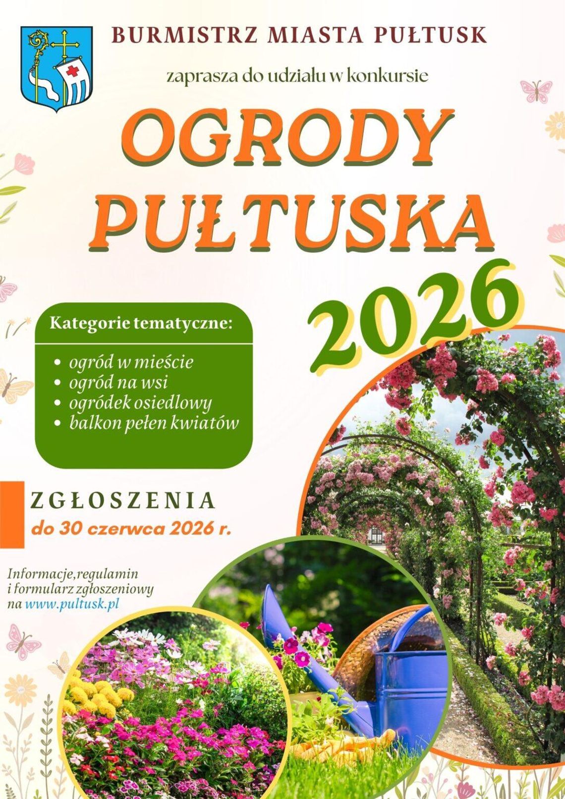 Konkurs „Ogrody Pułtuska 2026” – ruszył nabór zgłoszeń