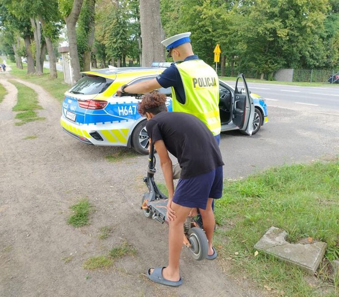 Kontrole rowerzystów i użytkowników hulajnóg