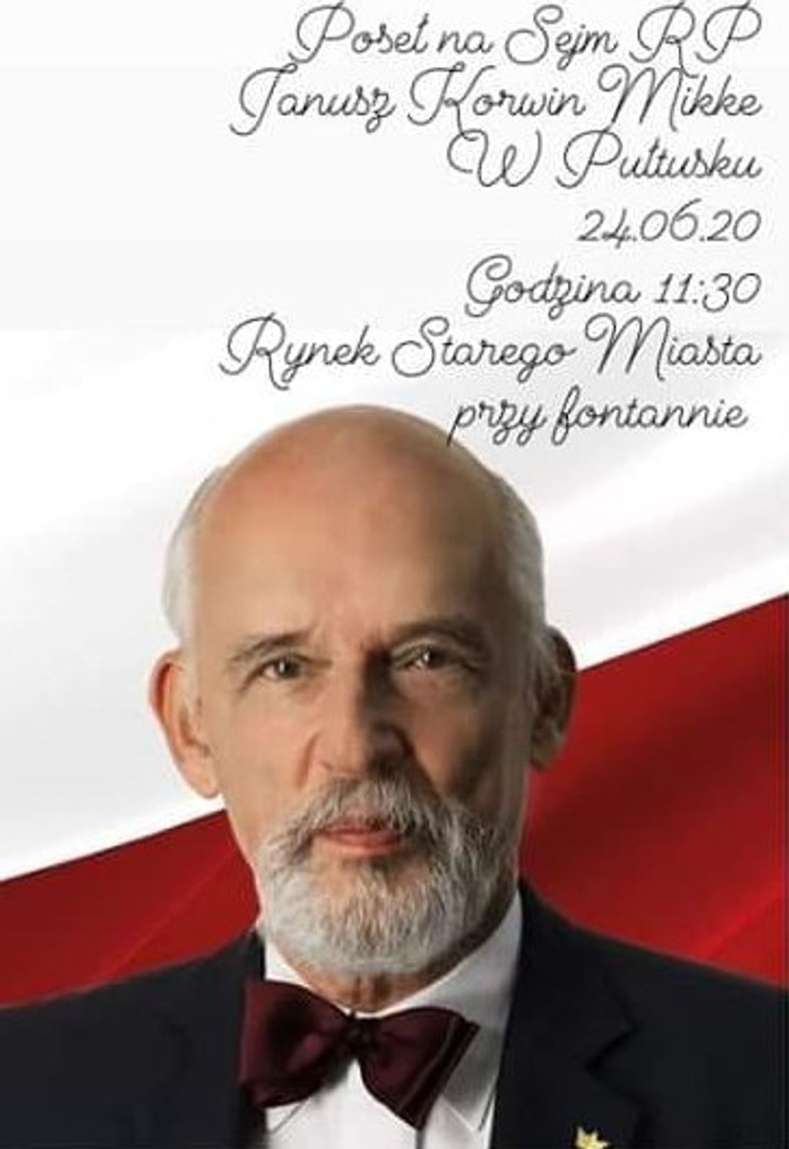 Korwin Mikke odwiedzi Pułtusk