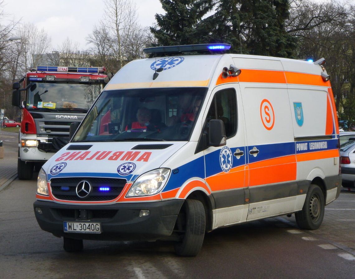 LEGIONOWO. Był odwodniony i ledwo przytomny
