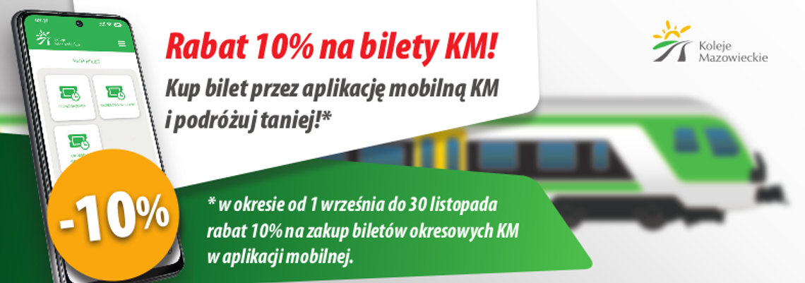 LEGIONOWSKI. Koleje Mazowieckie promują używanie swojej aplikacji