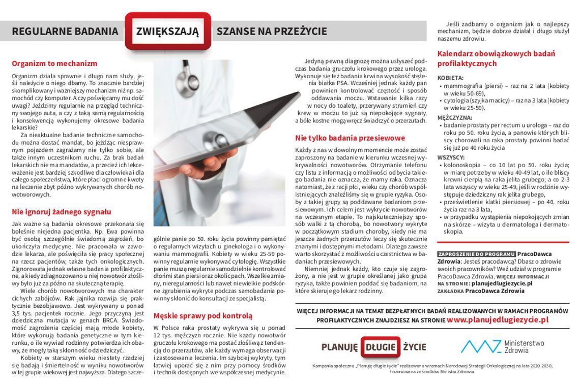 Materiał informacyjny Ministerstwa Zdrowia