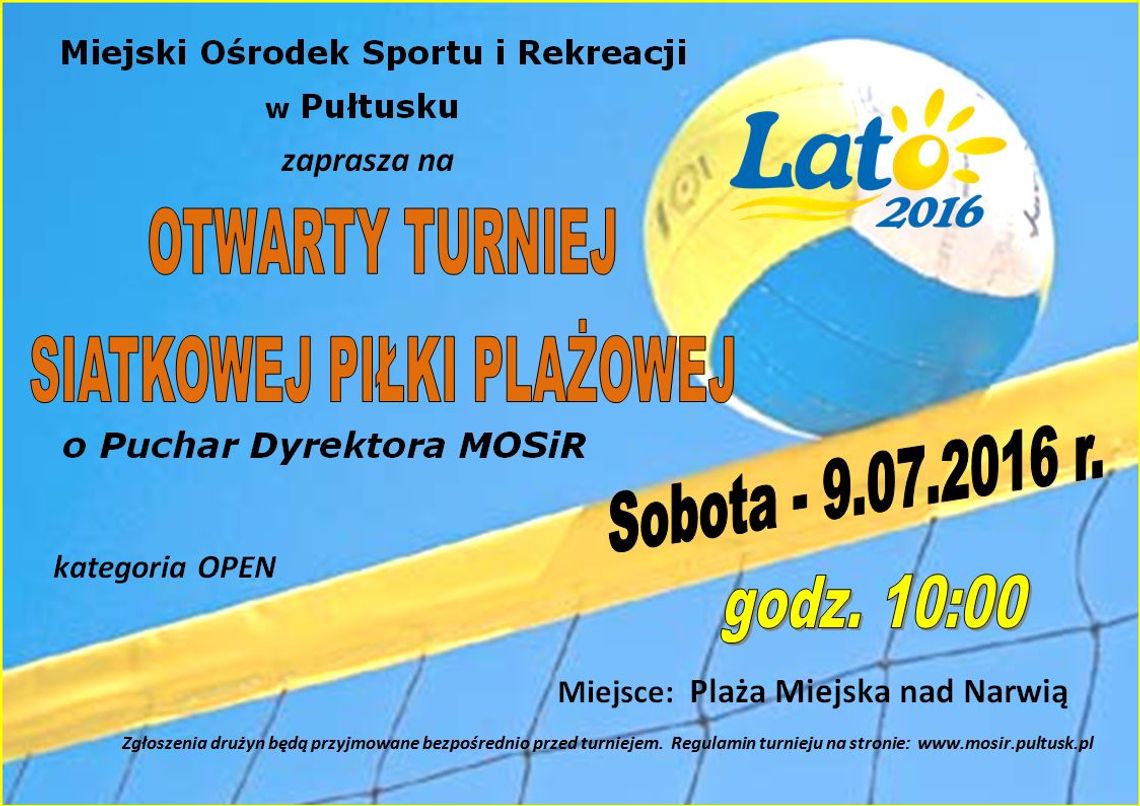 MOSiR zaprasza na plażę