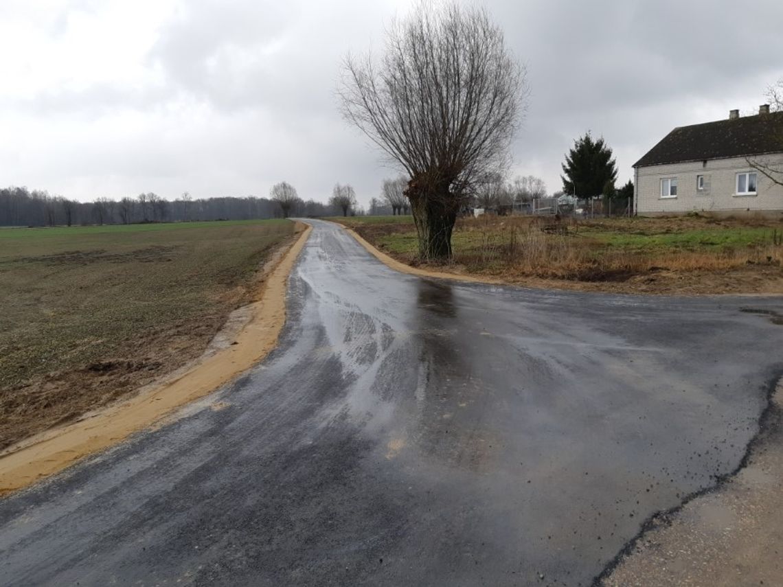 Nowa droga w miejscowości Kamionna