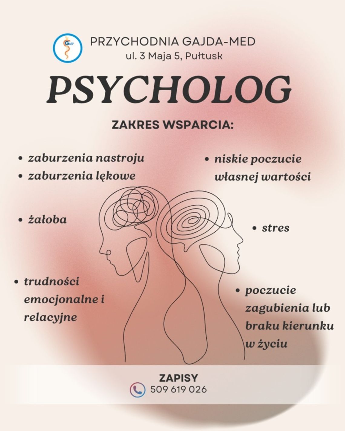 Nowy psycholog w Gajda med