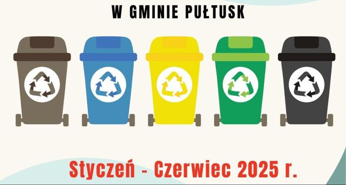 Od 1 stycznia 2025 r. będzie nowy harmonogram odbioru odpadów