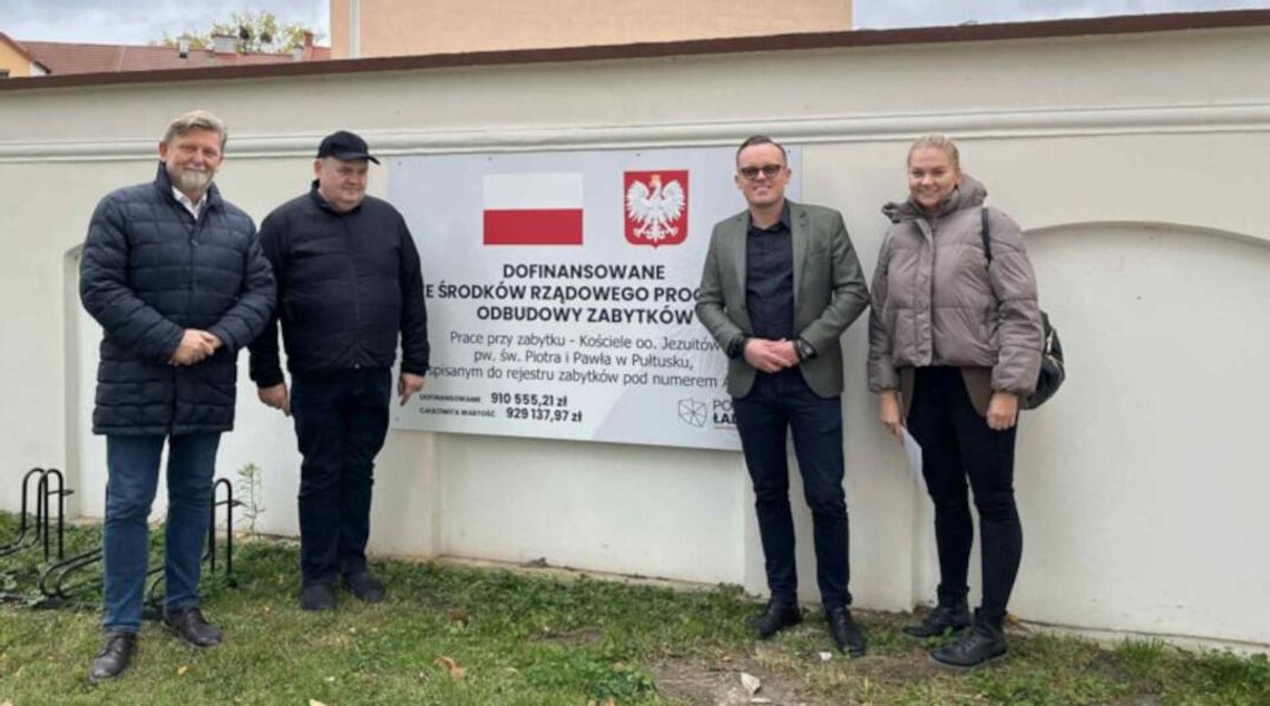 Odbiór końcowy zadania „Prace przy zabytku – Kościele oo. Jezuitów p.w. św. św. Piotra i Pawła w Pułtusku