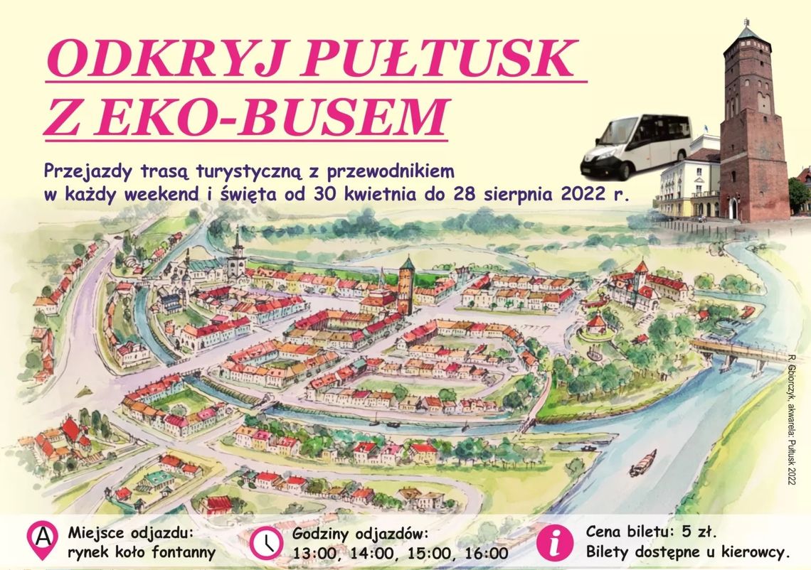 ODKRYJ PUŁTUSK Z EKO - BUSEM
