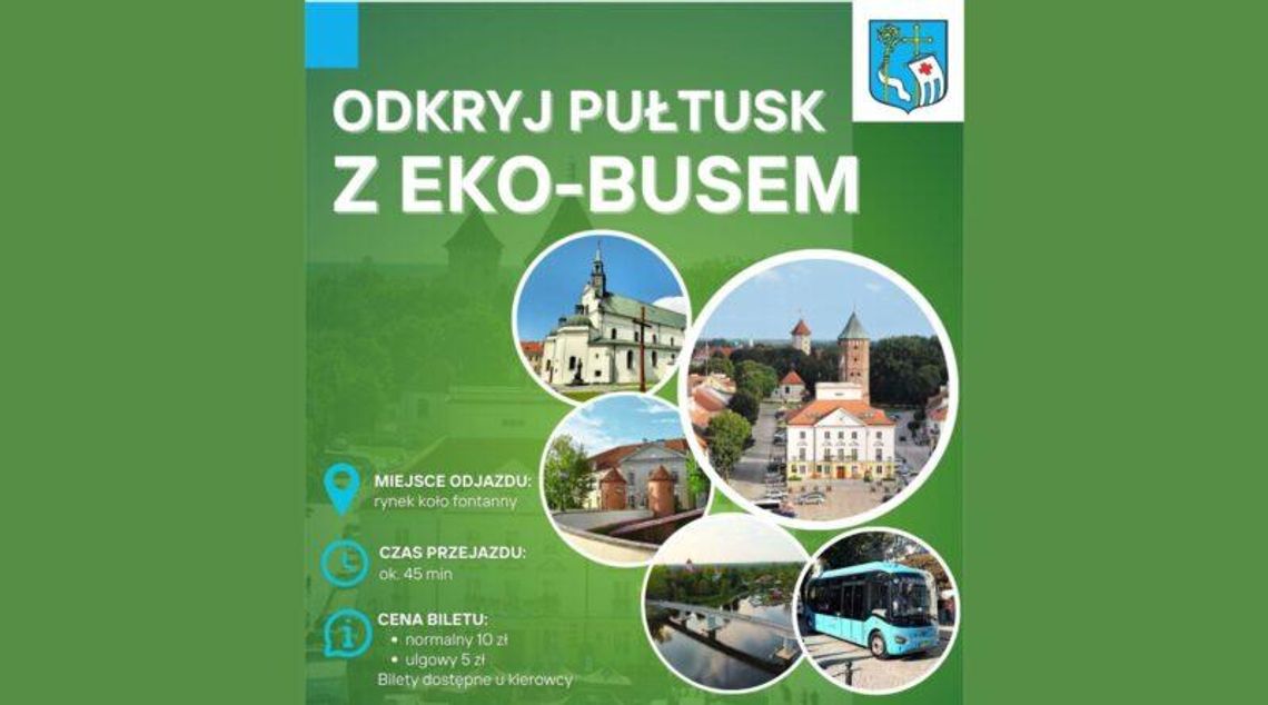 ODKRYJ PUŁTUSK Z EKO-BUSEM