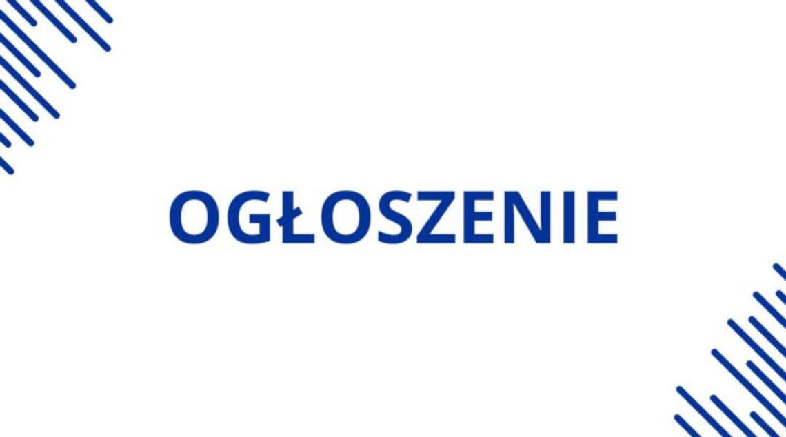 OGŁOSZENIE OGŁOSZENIE
