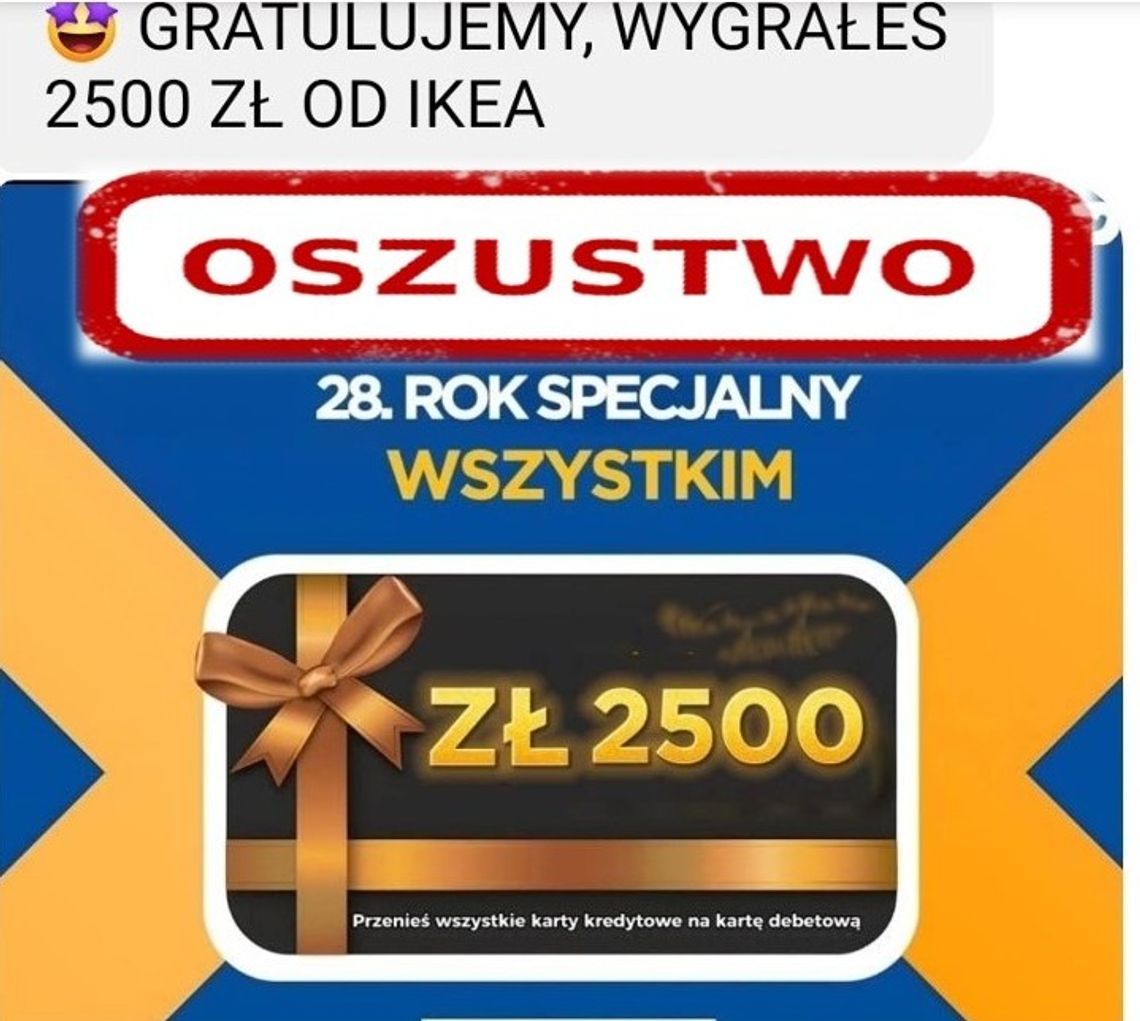 Oszustwo na wygraną w konkursie