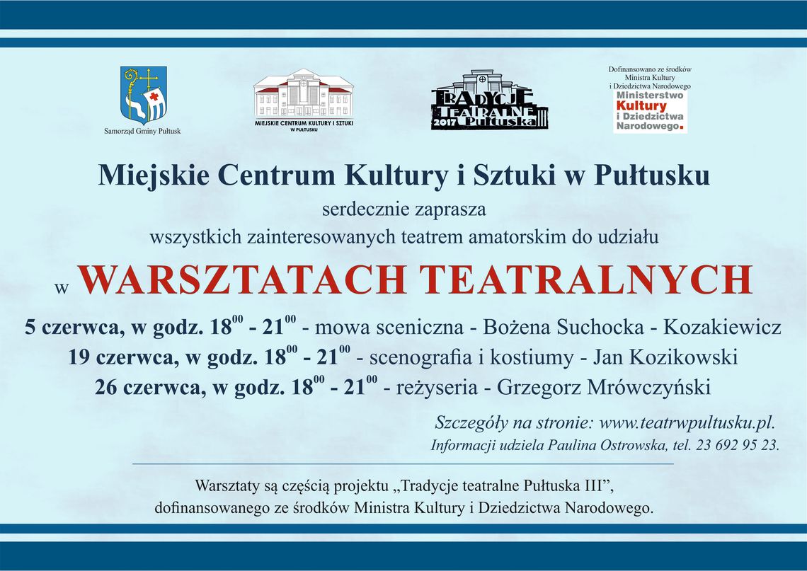 Otwarte warsztaty teatralne