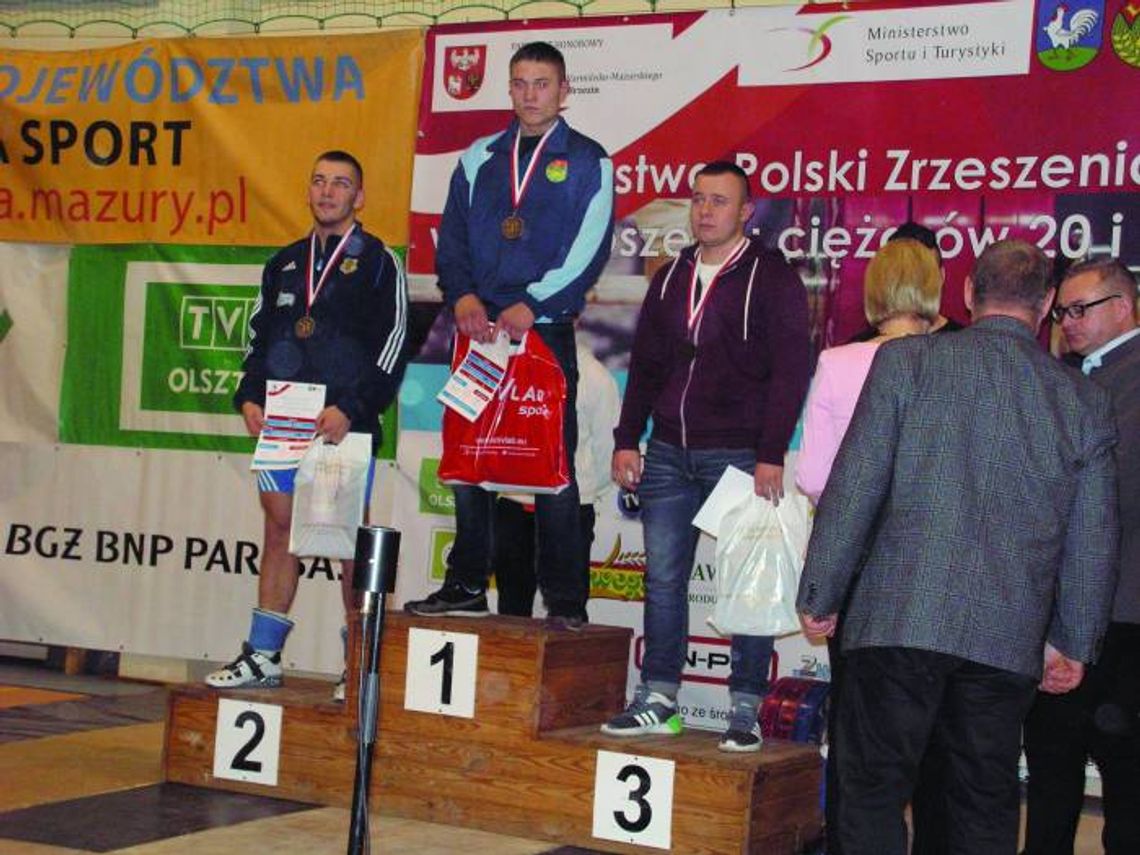 Paweł Jasiński na podium