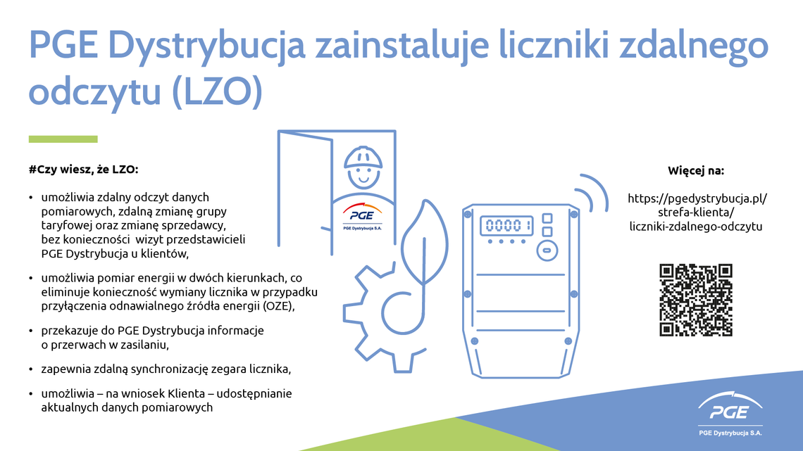 PGE Dystrybucja wymienia tradycyjne liczniki na nowoczesne liczniki zdalnego odczytu (LZO)