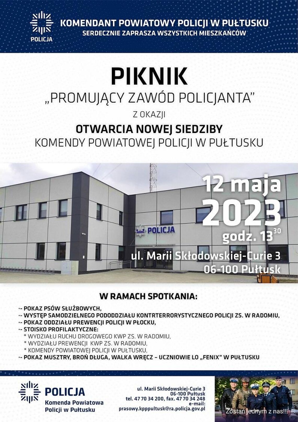 Piknik rodzinny z okazji otwarcia nowej Komendy Policji