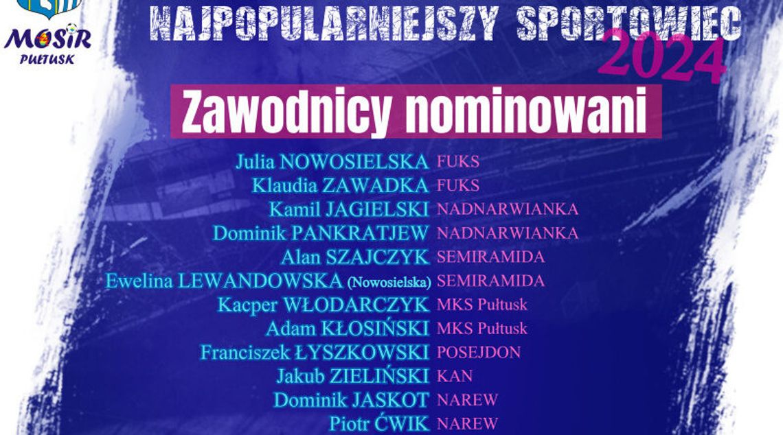 Plebiscyt na „Najpopularniejszego Sportowca Roku 2024” – pełna lista nominowanych