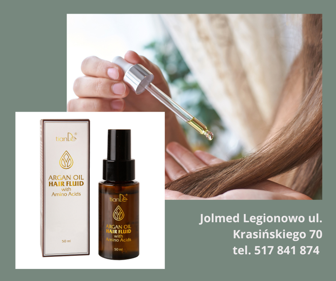 Płynne złoto dla Twoich włosów! Fluid do włosów z olejkiem arganowym i aminokwasami