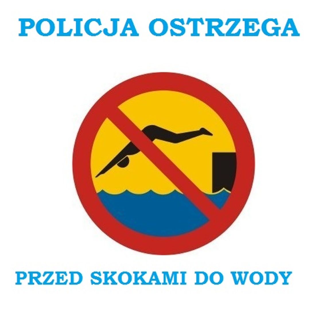 Policja ostrzega przed skokami do wody