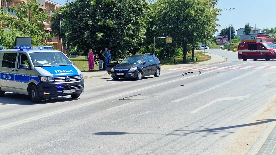 Potrącenie chłopca na Jana Pawła