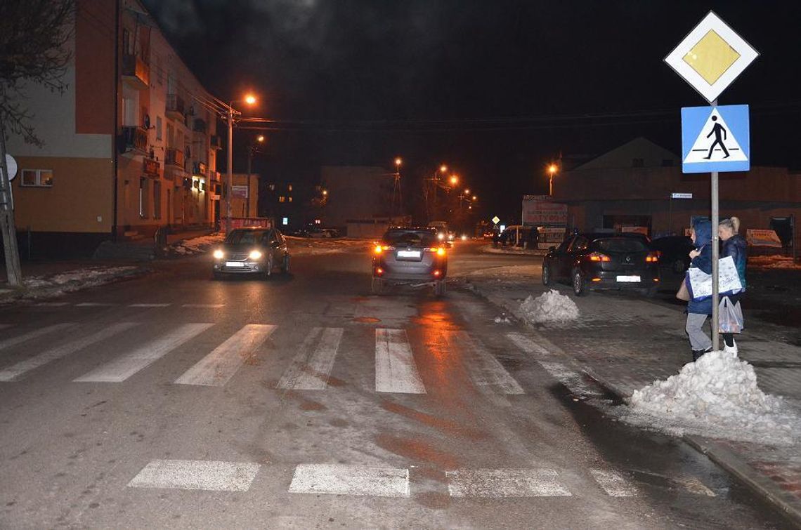 Potrącenie na przejściu dla pieszych