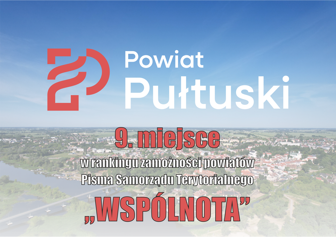 Powiat Pułtuski w ścisłej czołówce rankingu zamożności Pisma Samorządu Terytorialnego „Wspólnota” Powiat Pułtuski w ścisłej czołówce rankingu zamożności Pisma Samorządu Terytorialnego „Wspólnota”
