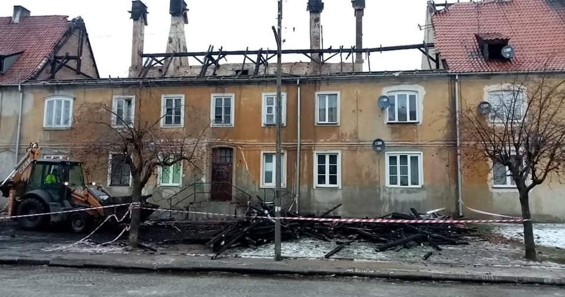Pożar budynku przy ul. Traugutta