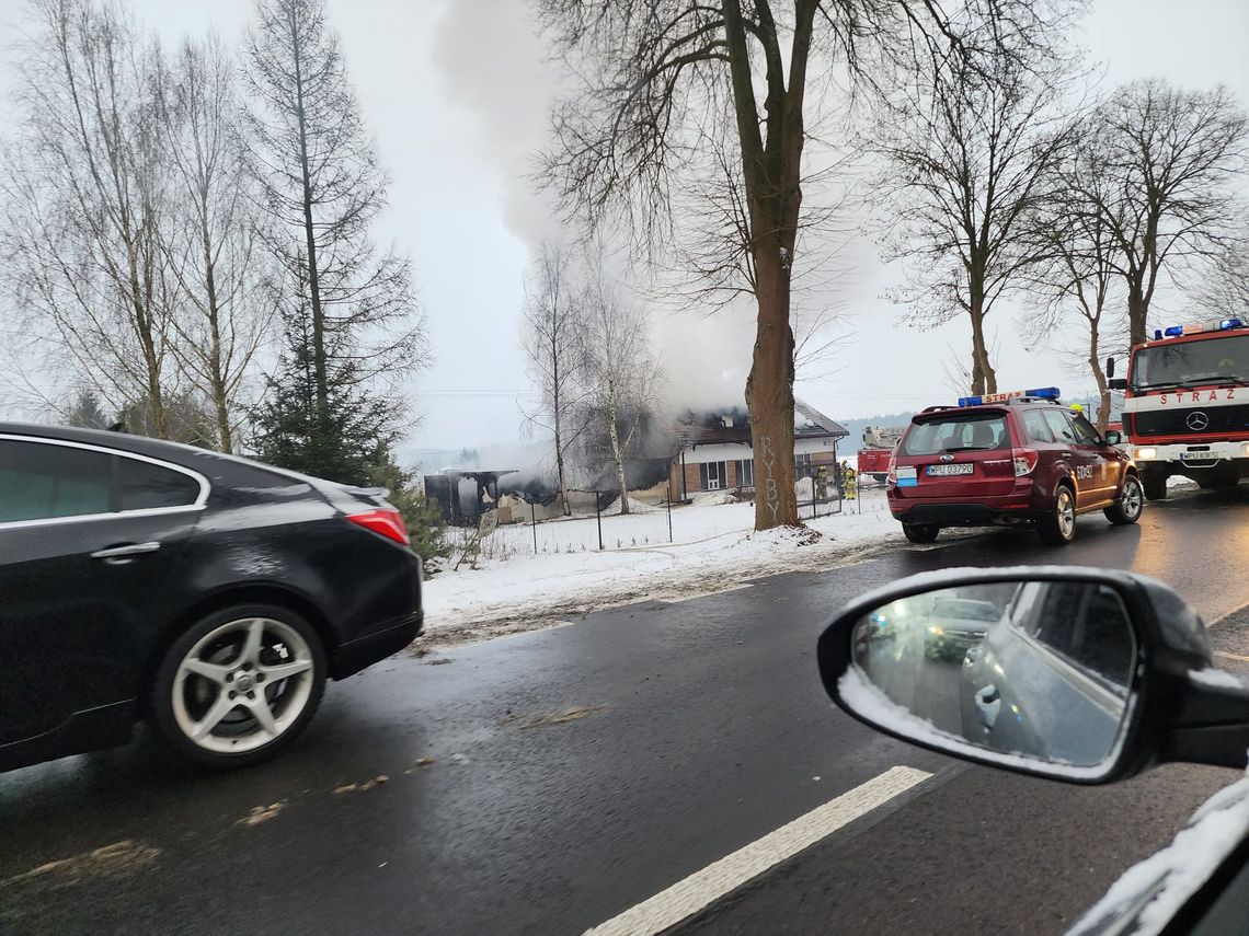 Pożar w Dzierżeninie