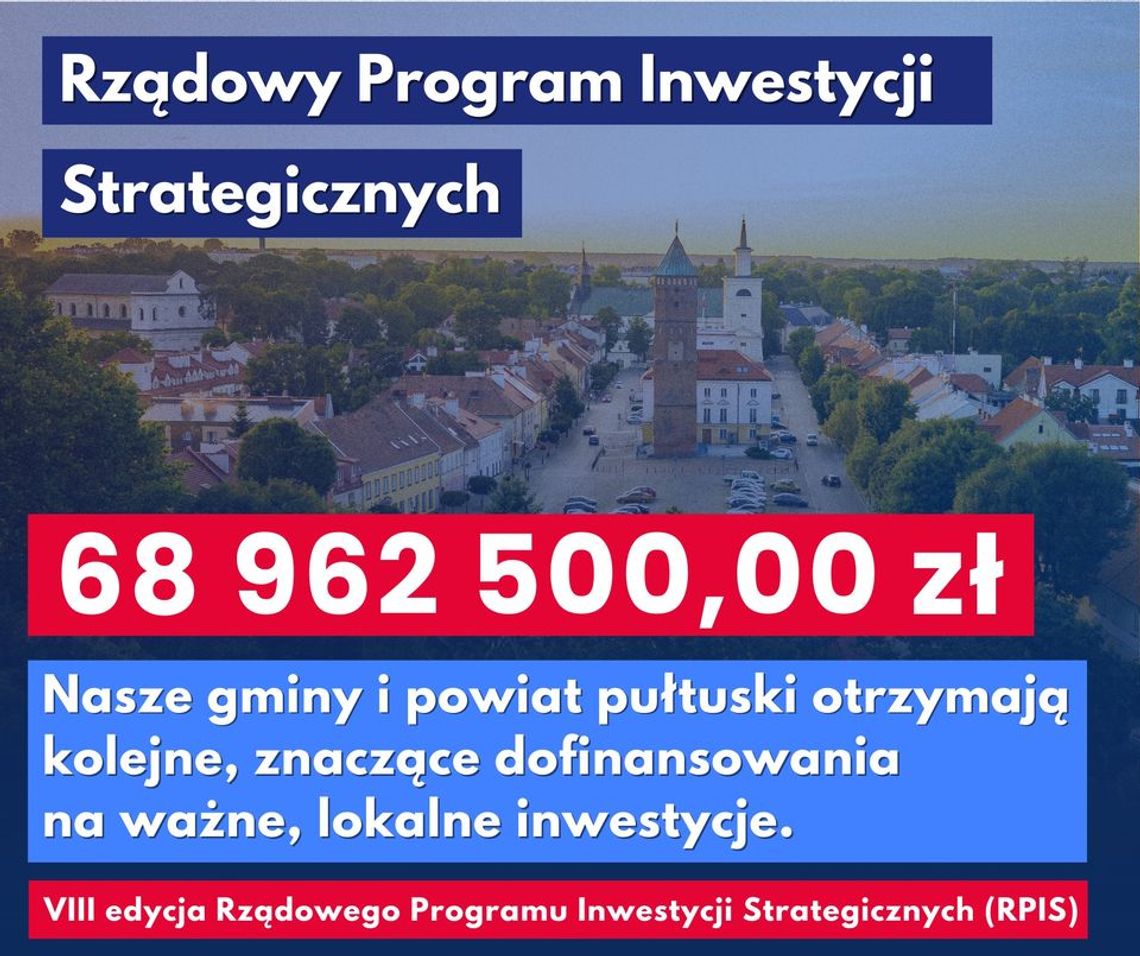 Prawie 69 milionów dla naszego powiatu!