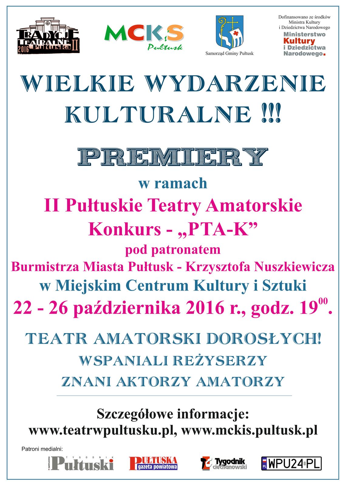 Premiery teatralne już niebawem