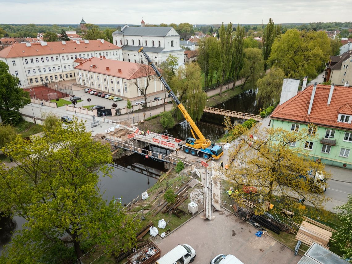 Przebudowa Mostu Benedyktyńskiego z lotu ptaka