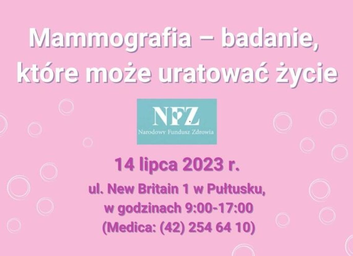 Przyjdź na mammografię