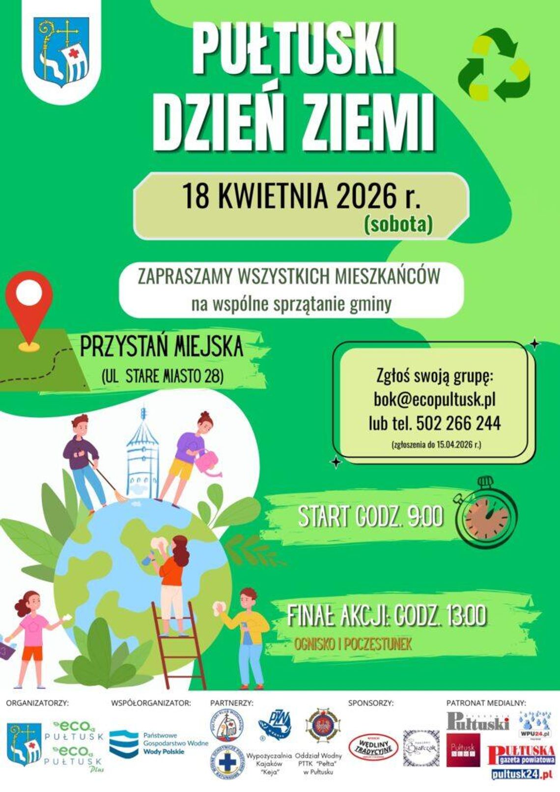 Pułtuski Dzień Ziemi 2026 – wspólnie zadbajmy o naszą gminę