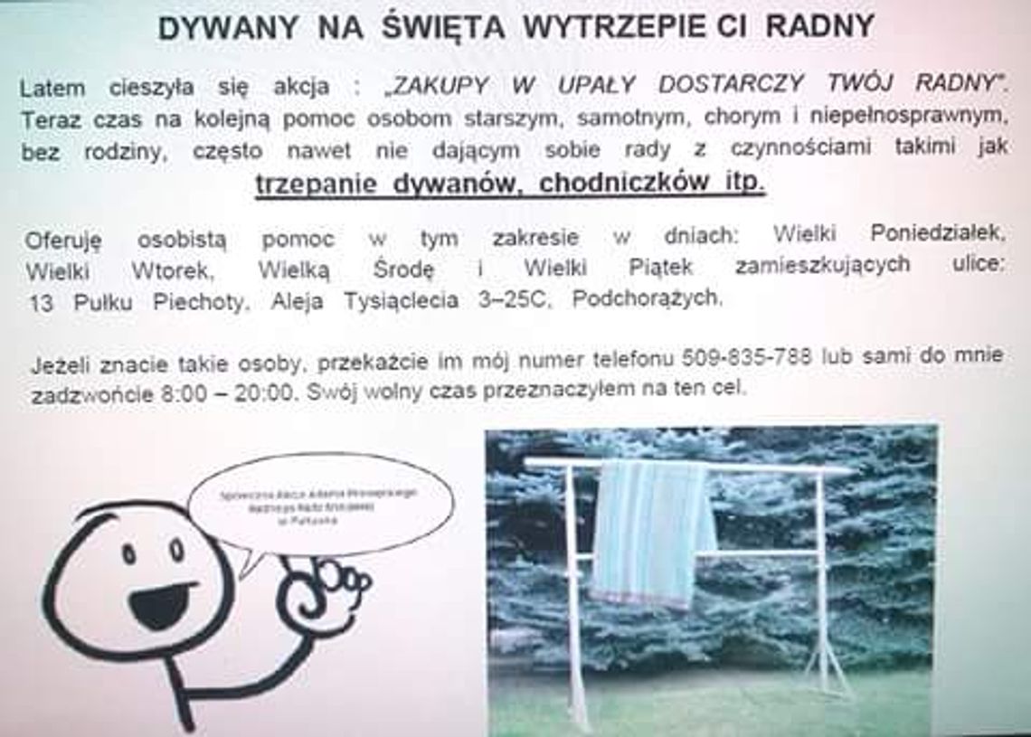 Radny Prewęcki wytrzepie ci dywan!