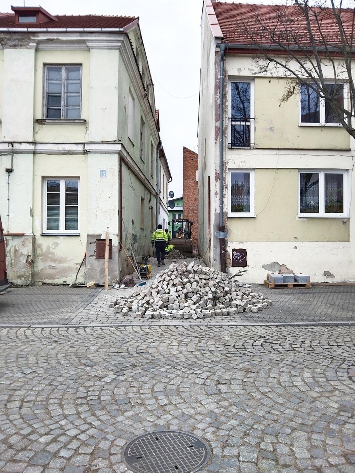 Remont uliczki w rynku