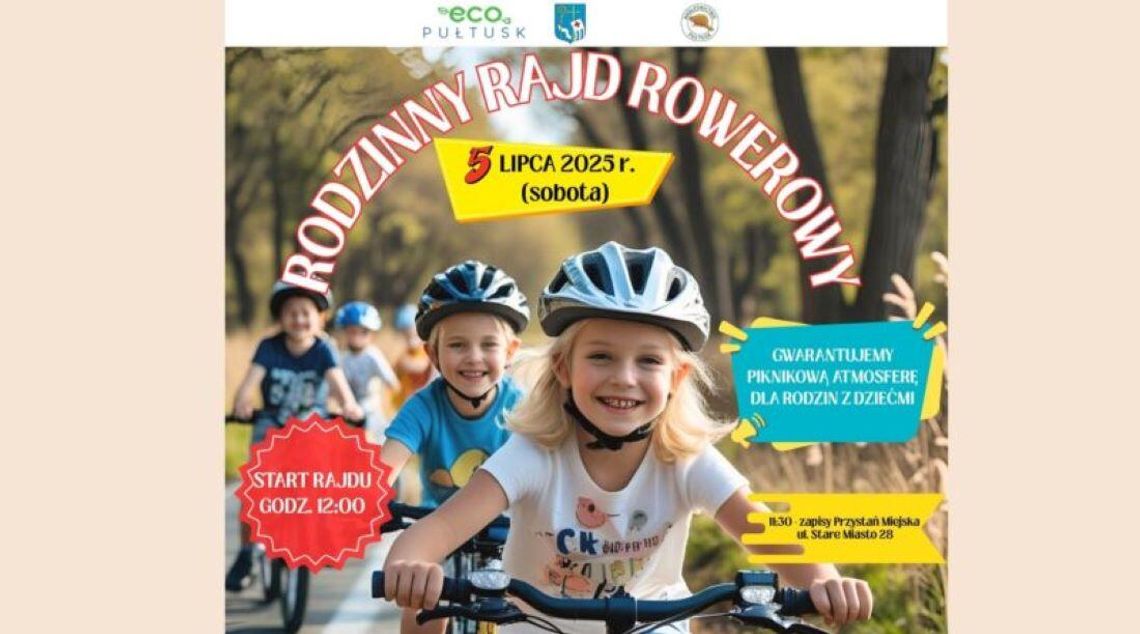 RODZINNY RAJD ROWEROWY – serdecznie zapraszamy!