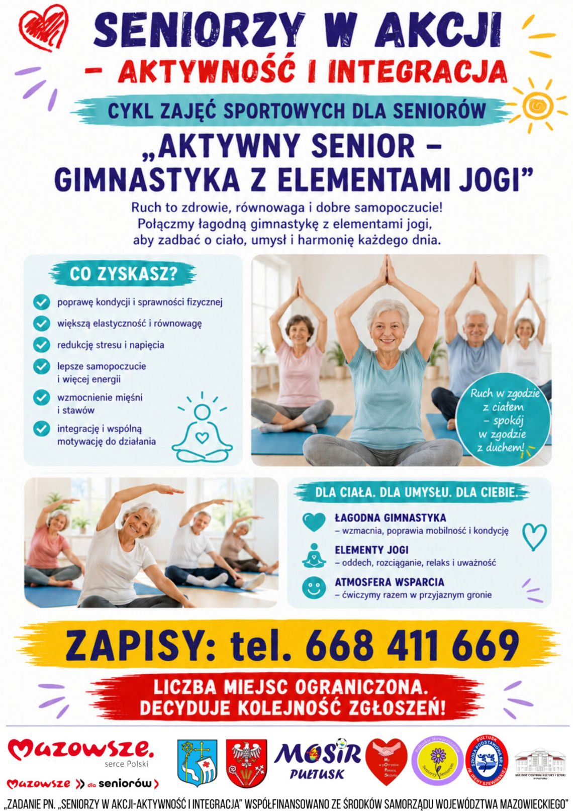 RUSZA REKRUTACJA DO PROJEKTU „SENIORZY W AKCJI – AKTYWNOŚĆ I INTEGRACJA” RUSZA REKRUTACJA DO PROJEKTU „SENIORZY W AKCJI – AKTYWNOŚĆ I INTEGRACJA”