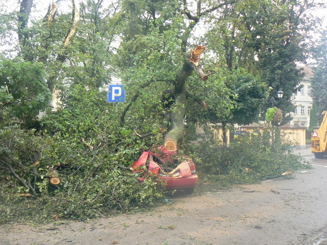 Skutki porannej burzy