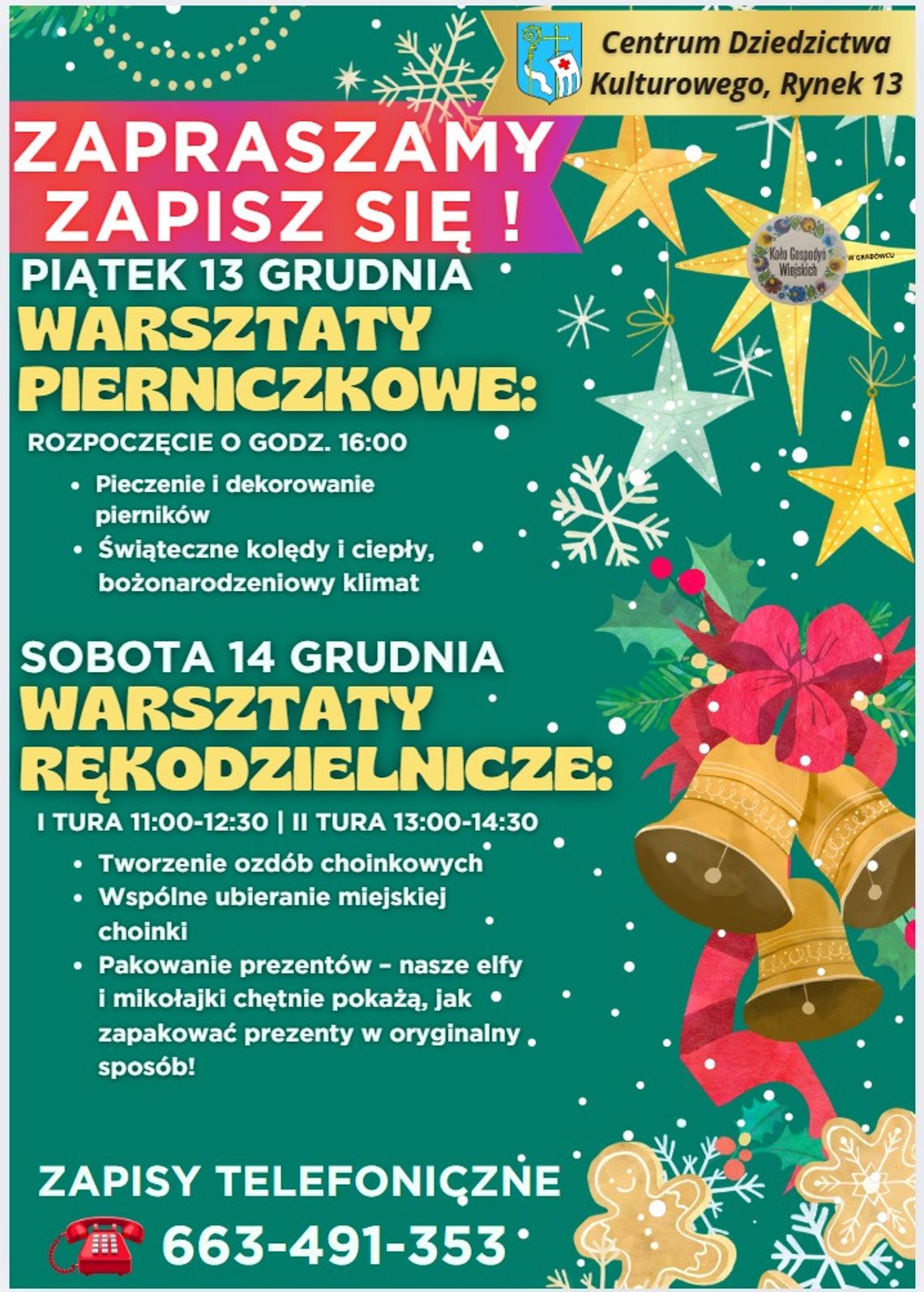 Słodkie warsztaty pierniczkowe!