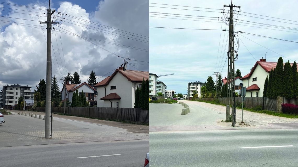Słup na Rejenta już nie zagraża Słup na Rejenta już nie zagraża