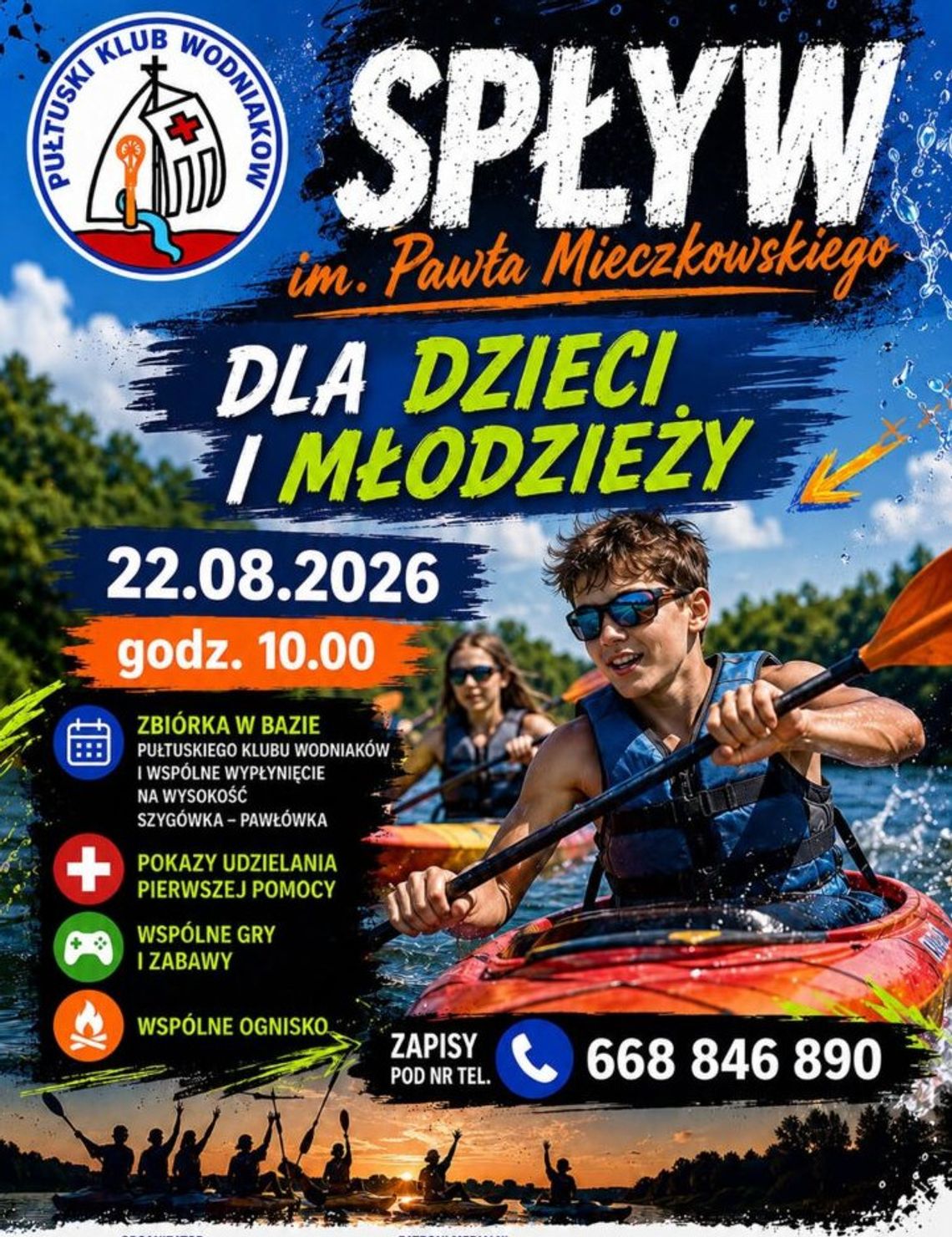 Spływ im. Pawła Mieczkowskiego dla dzieci i młodzieży