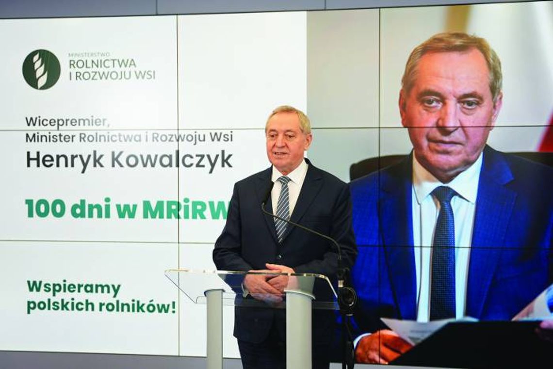 Sto dni w resorcie rolnictwa - podsumowanie
