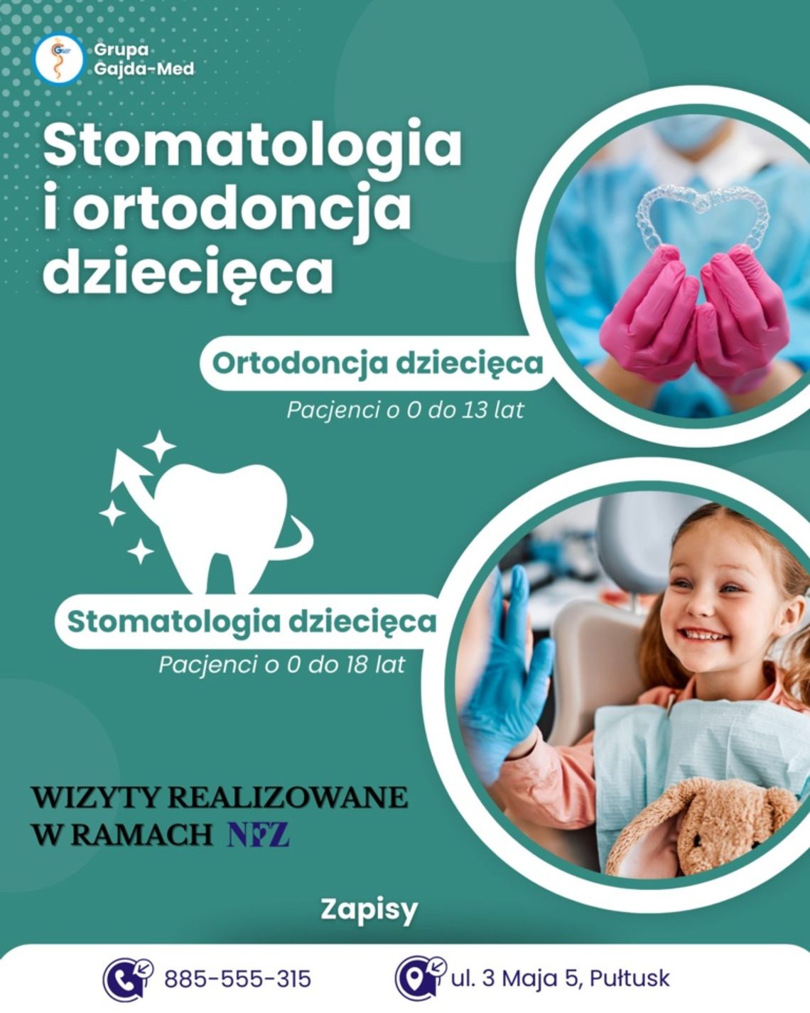 Stomatolog, ortodonta dziecięcy w Przychodni na 3 Maja