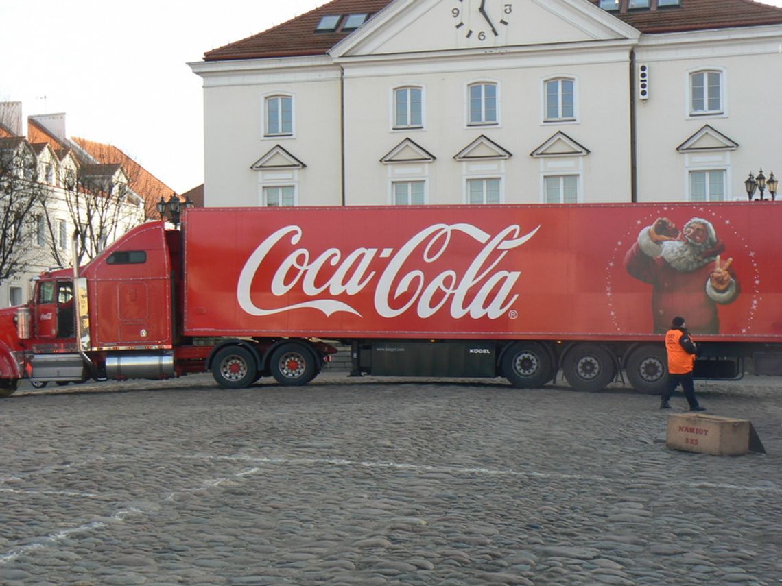 Świąteczna ciężarówka Coca - Coli w Pułtusku