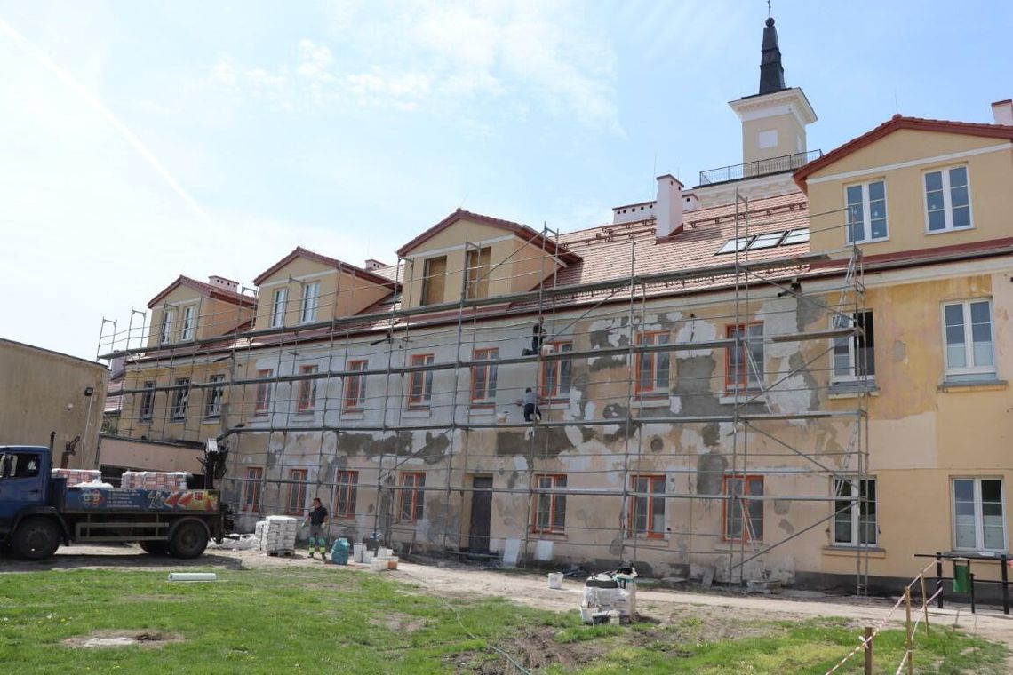 Trwa remont w budynku ZS im. B. Prusa w Pułtusku