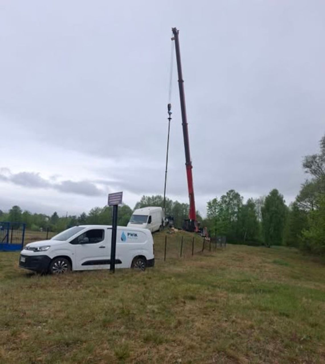 Trwają prace przy studni na Rybitwi